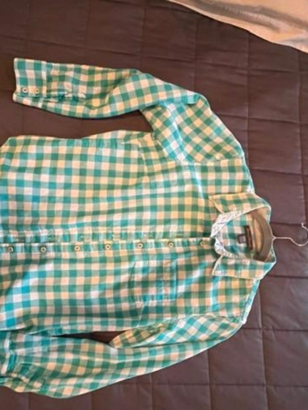 Tommy Bahama plaid button down shirt